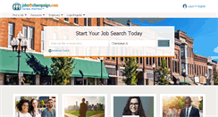 Desktop Screenshot of jobsinchampaign.com